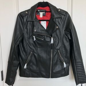 H&M Faux Leather Biker Jacket